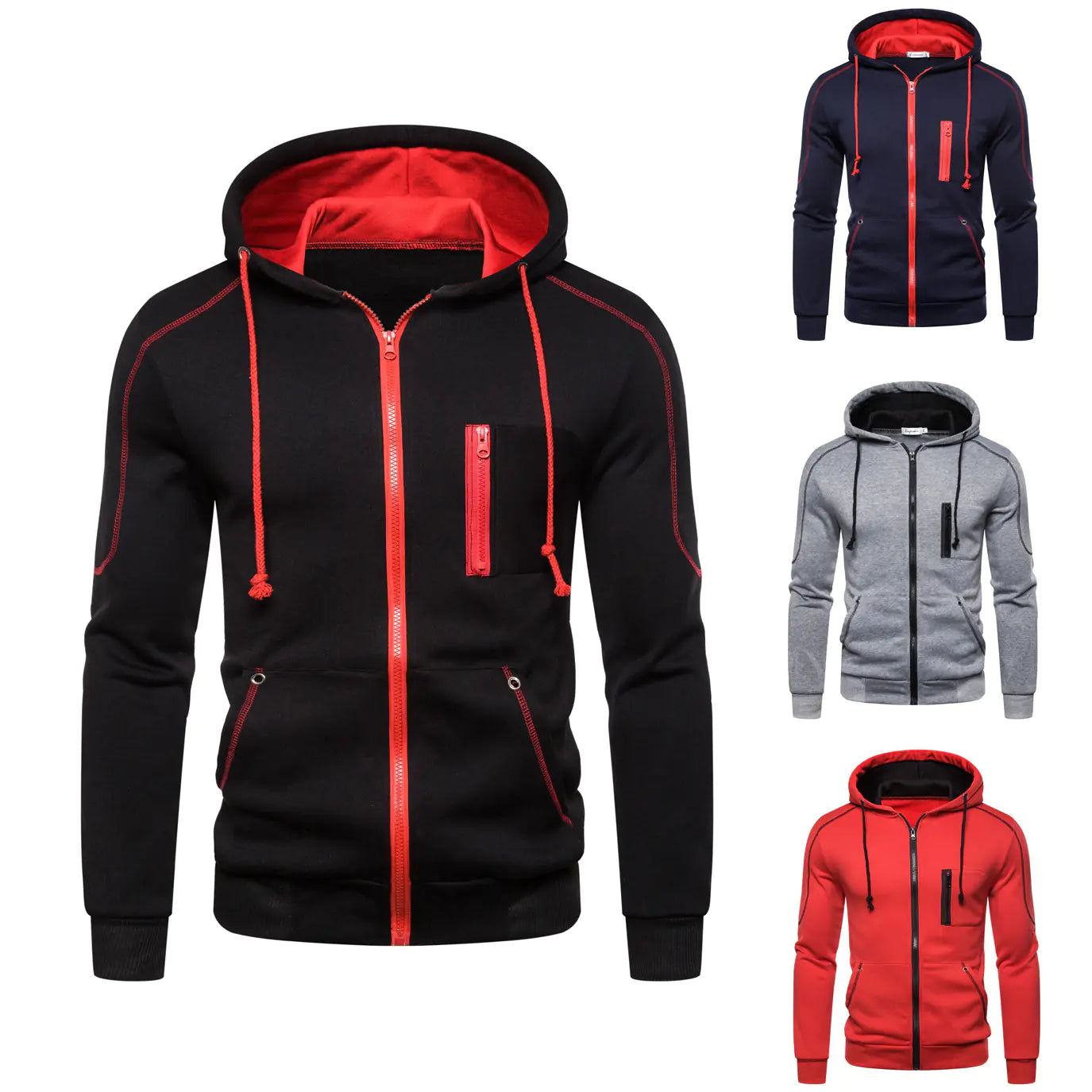 Men's Stylish Hooded Cardigan